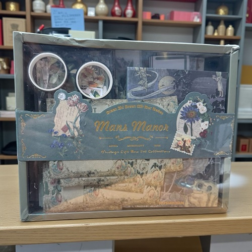 Journal Scrapbook Seti 365 Parça Mans Manor Seri Defter Ve Sticker