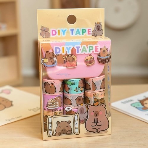Joyland 12'li Desenli Dıy Mini Bant Seti Capybara