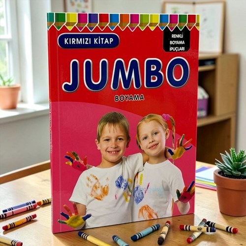 Jumbo Boyama Kırmızı Kitap