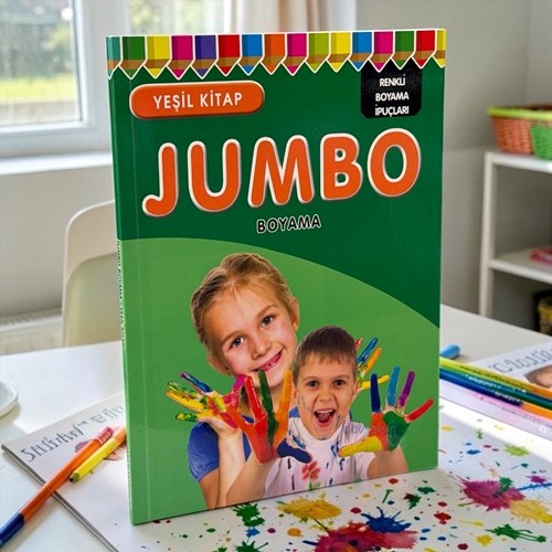 Jumbo Boyama Yeşil Kitap