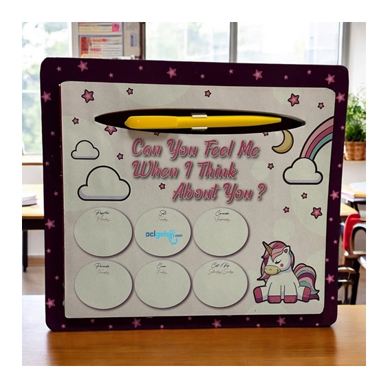 Kalemli Bloknot Mousepad, Haftalık Planlayıcı Bloknot Kbm-3327