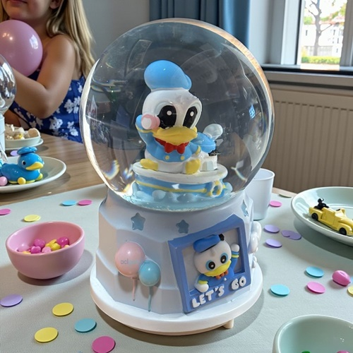 Kar Küresi Donald Duck 80 Mm Işıklı Müzikli