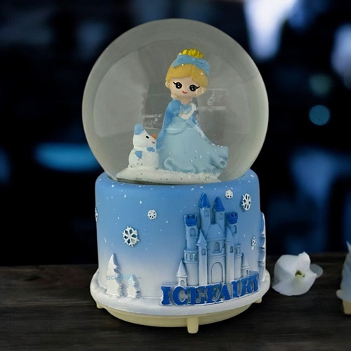 Kar Küresi Frozen 100 Mm Işıklı Müzikli