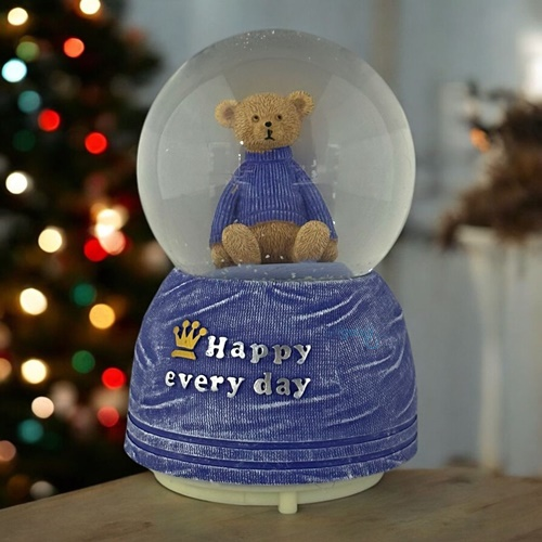Kar Küresi Happy Every Day 80 Mm Işıklı Müzikli