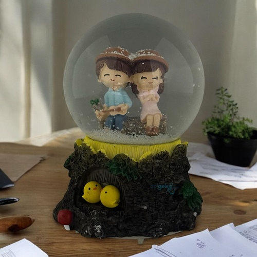 Kar Küresi Hapy Love 80 Mm Işıklı Müzikli