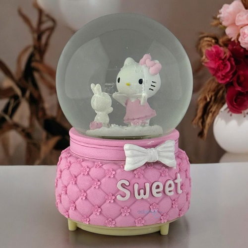 Kar Küresi Hello Kitty 100 Mm Işıklı Müzikli