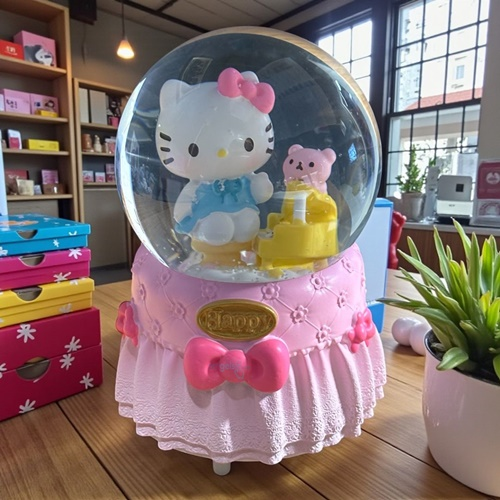 Kar Küresi Hello Kitty 80 Mm Işıklı Müzikli