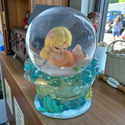 Kar Küresi Mini Işıklı Deniz Kızı