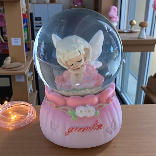 Kar Küresi Mini Işıklı Melek Kız