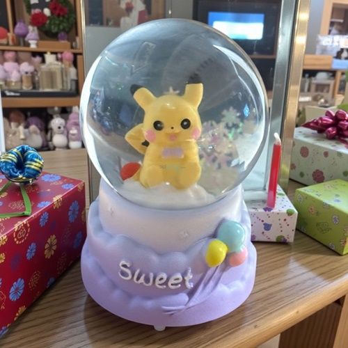Kar Küresi Mini Işıklı Pikachu
