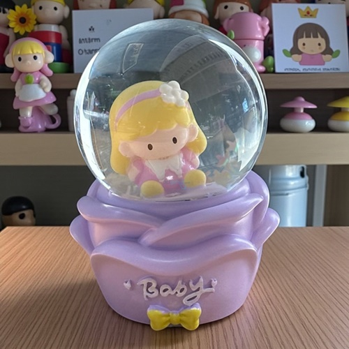 Kar Küresi Mini Işıklı Sevimli Bebek