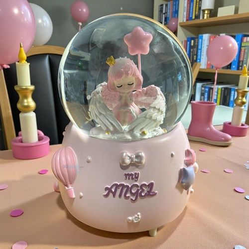 Kar Küresi My Angel 100 Mm Püskürtmeli Işıklı Müzikli