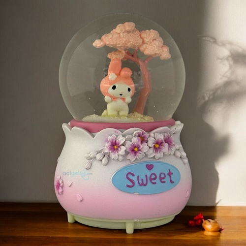 Kar Küresi My Melody 100 Mm Püskürtmeli ,ışıklı ,müzikli