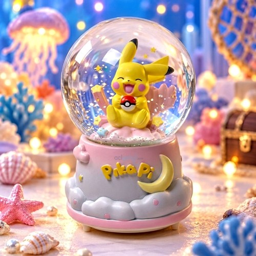 Kar Küresi Pikachu 80 Mm Işıklı