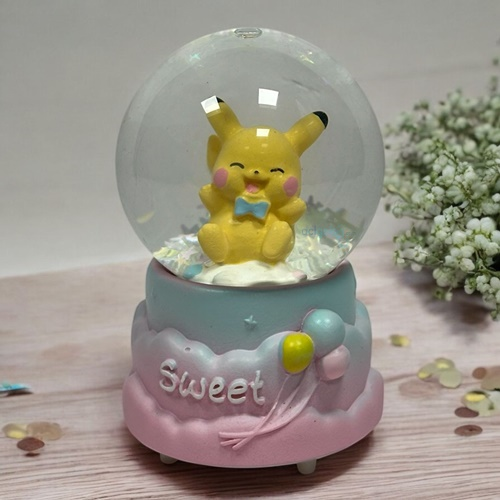 Kar Küresi Pikachu Mini Işıklı