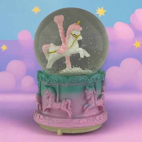 Kar Küresi Unicorn 80 Mm Işıklı Müzikli