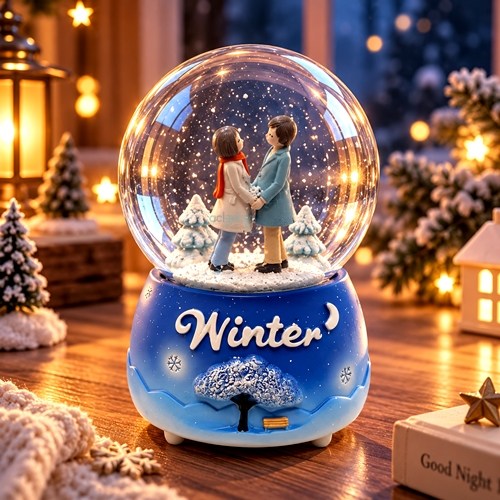 Kar Küresi Winter 80 Mm Işıklı