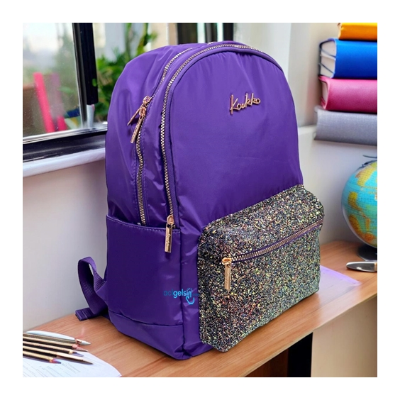 Kaukko Bright Sırt Çantası (taşlı-mor) K1652