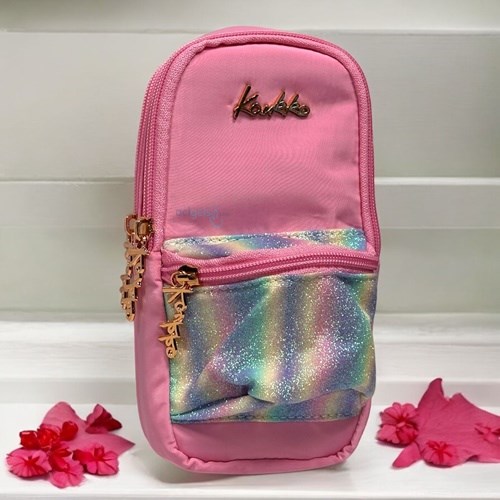 Kaukko Kalem Çantası Magıcal Junıor Bag Simli-pembe