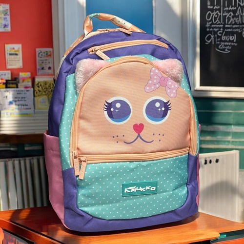 Kaukko Kids Sırt Çantası Cute Face Cat L5142