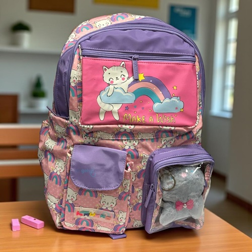 Kaukko Kids Sırt Çantası (plush Cat)