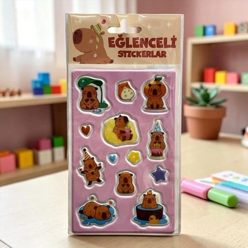 Keskin Capybara Puffy Sticker