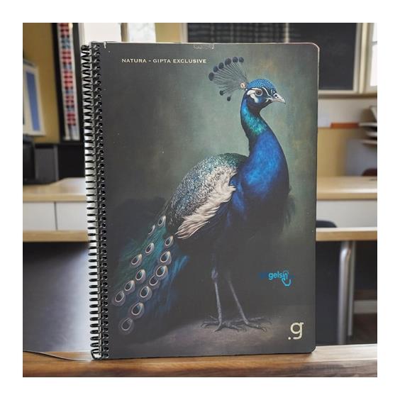 Keskin Color Animal Spralli Defter A4 80 Yaprak Kareli