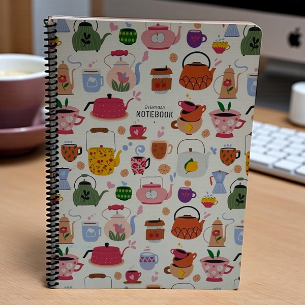 Keskin Color Coffe Spiralli Defter 80 Yaprak A4 Çizgili