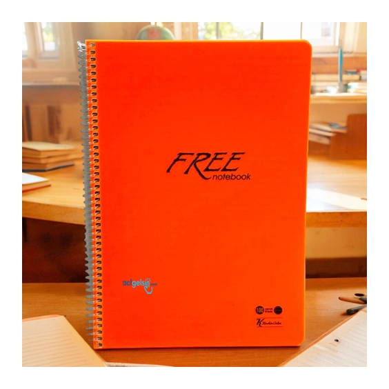 Keskin Color Free Spralli Defter A4 100 Yaprak Çizgili