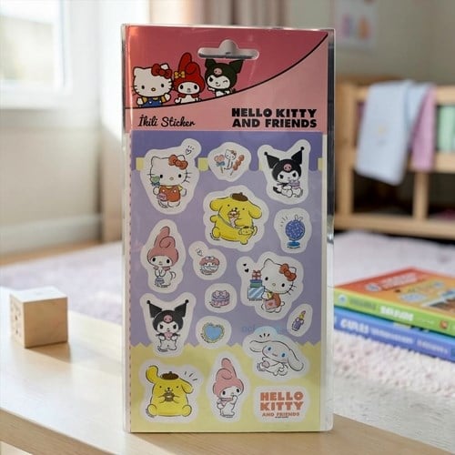 Keskin Hello Kıtty And Friends 2li Kuşe Sticker