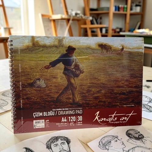 Keskin Karatis Art 120gr A4 30 Yp Spiralli Çizim Blok