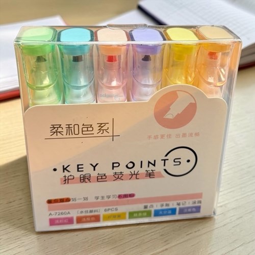 Keypoints 6 Pastel Renk Fosforlu Kalem