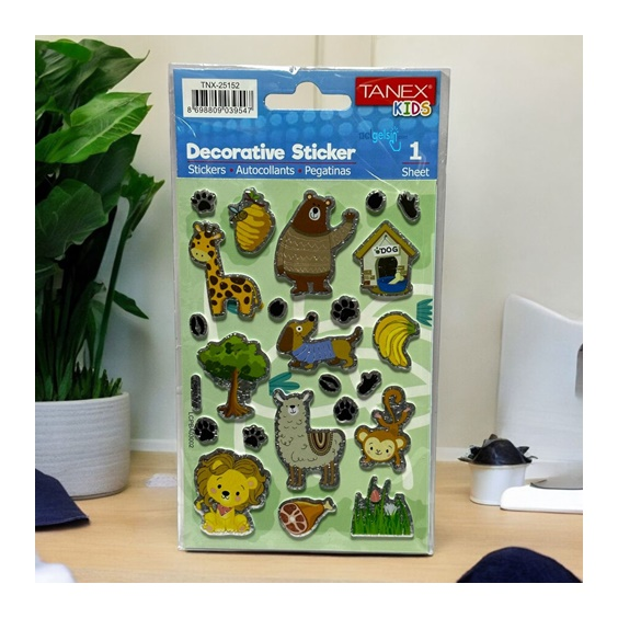 Kids Happy 3d Stickers Animals Serisi Etiket 25152