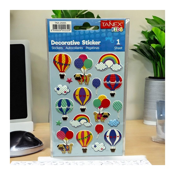 Kids Happy 3d Stickers Balonlar Serisi Etiket 25065