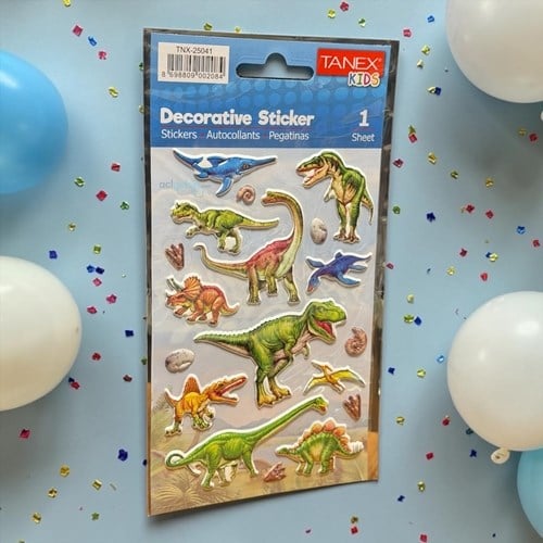 Kids Happy 3d Stickers Dinazor Serisi Etiket 25041