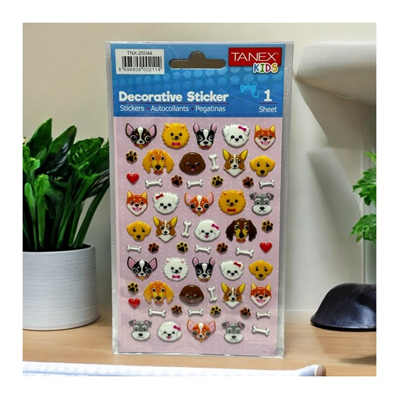 Kids Happy 3d Stickers Doğs Serisi Etiket 25044
