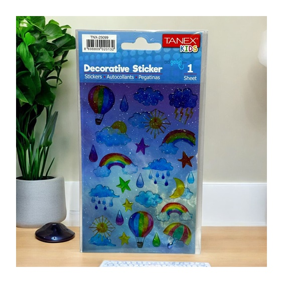 Kids Happy 3d Stickers Gökkuşağı Serisi Etiketi 25099
