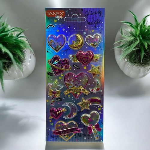 Kids Happy 3d Stickers Kabartma Magic Etiket 26057