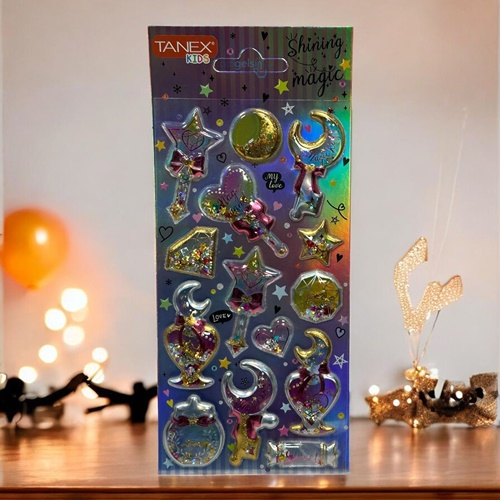 Kids Happy 3d Stickers Kabartma Magic Etiket 26052