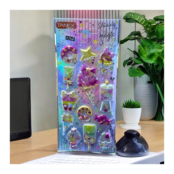 Kids Happy 3d Stickers Kabartma Magic Etiket 26060