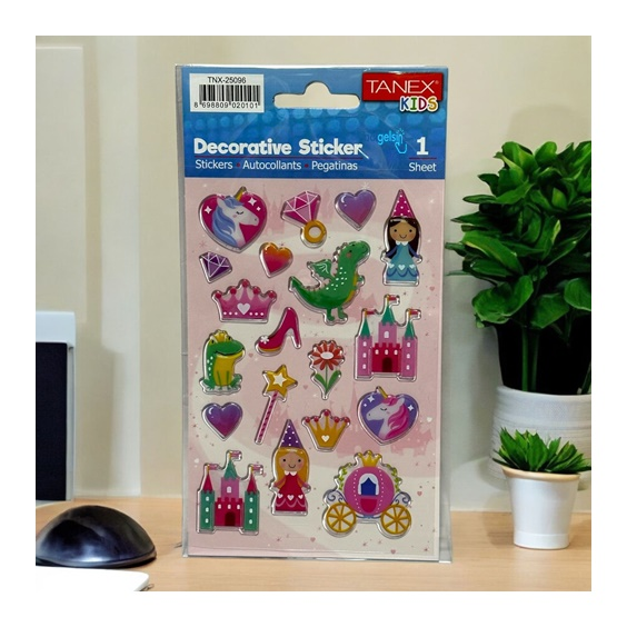 Kids Happy 3d Stickers Masal Kahramanları Serisi Etiketi 25096