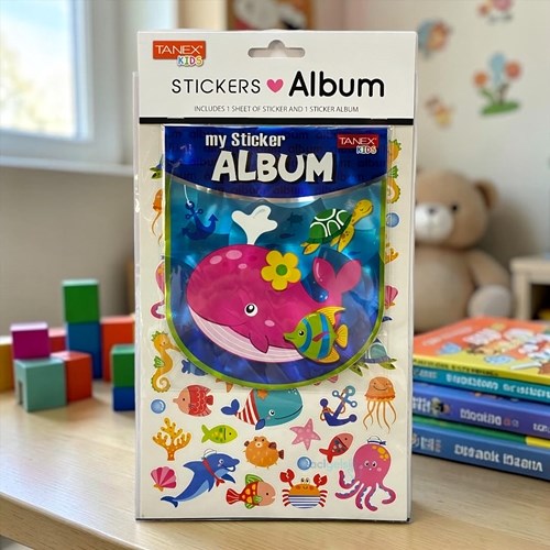 Kids Happy 3d Stickers Mutlu Balıkları Albüm Serisi 25462