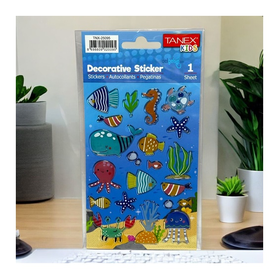 Kids Happy 3d Stickers Oceans Serisi Etiket 25095
