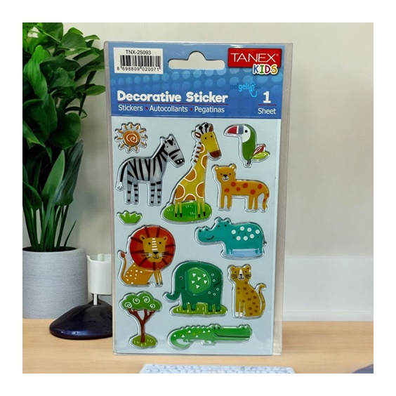 Kids Happy 3d Stickers Orman Hayvanları-1 Serisi 25093