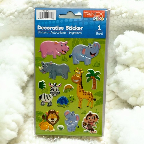Kids Happy 3d Stickers Puffy Animals Serisi 27221