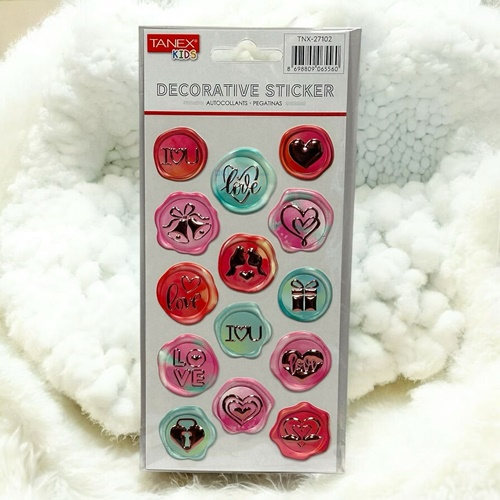 Kids Happy 3d Stickers Puffy Aşk Serisi 27102