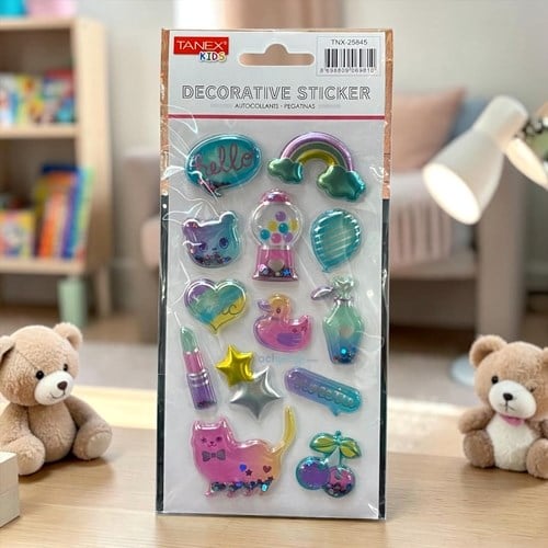 Kids Happy 3d Stickers Puffy Gökkuşağı Serisi 25845