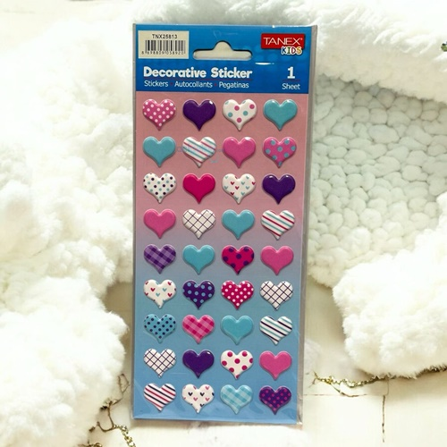 Kids Happy 3d Stickers Puffy Kalp Serisi 25813