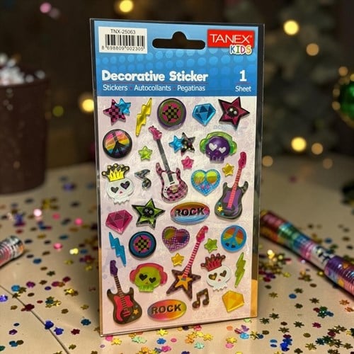 Kids Happy 3d Stickers Rock Serisi Etiket 25063