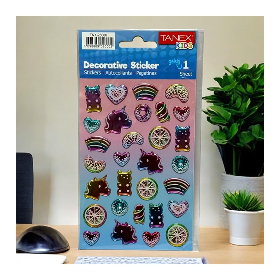 Kids Happy 3d Stickers Unicorn Serisi Etiket 25086